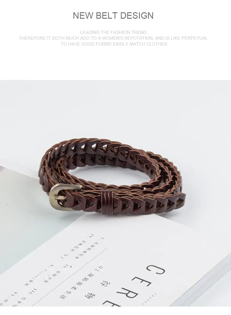 Black Knitted Vintage Belt for Women — feature 10