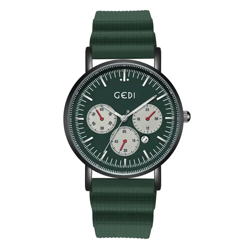 Goldie Silicone Sports Watch with Three Eyes Design - Image 10