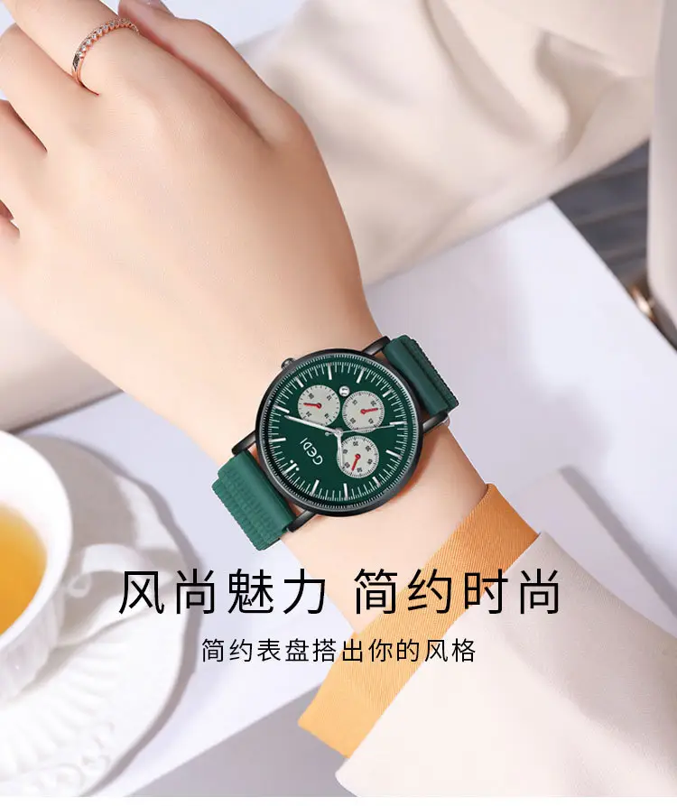 Goldie Silicone Sports Watch with Three Eyes Design — feature 2