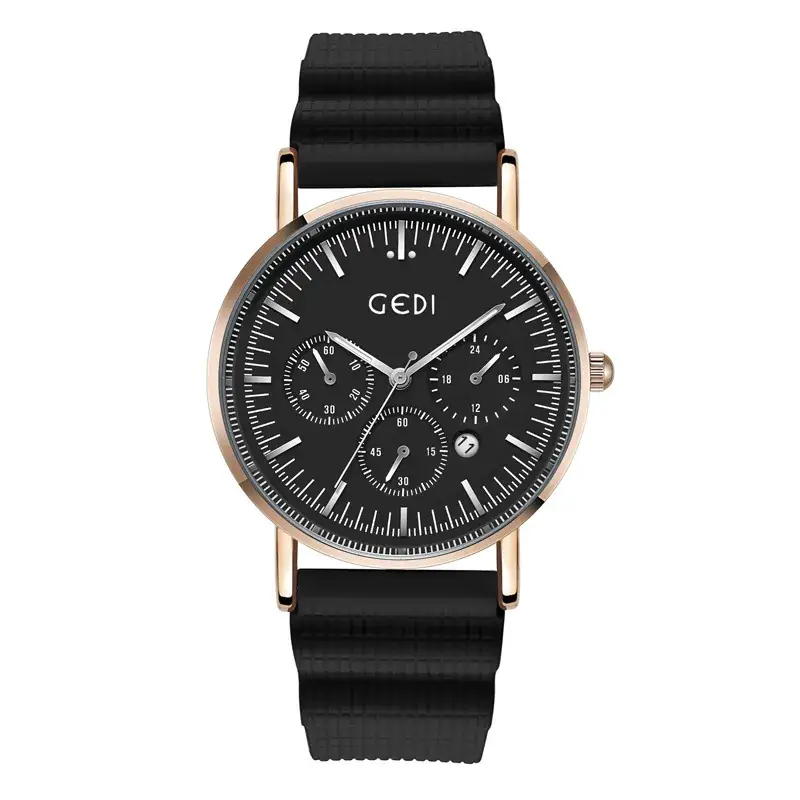 Goldie Silicone Sports Watch with Three Eyes Design - Image 2