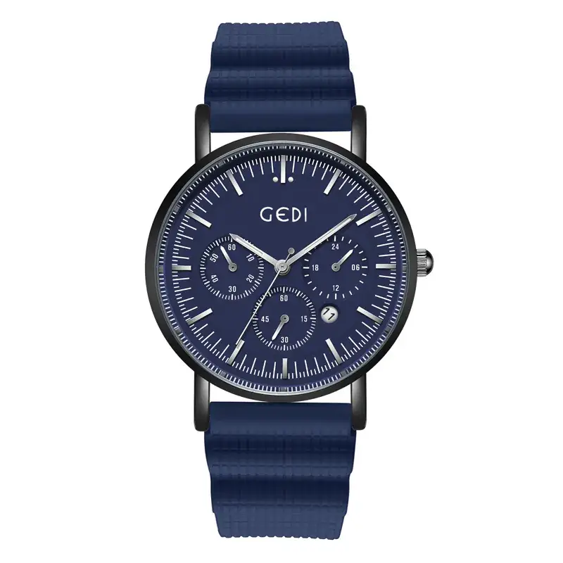 Goldie Silicone Sports Watch with Three Eyes Design - Image 4