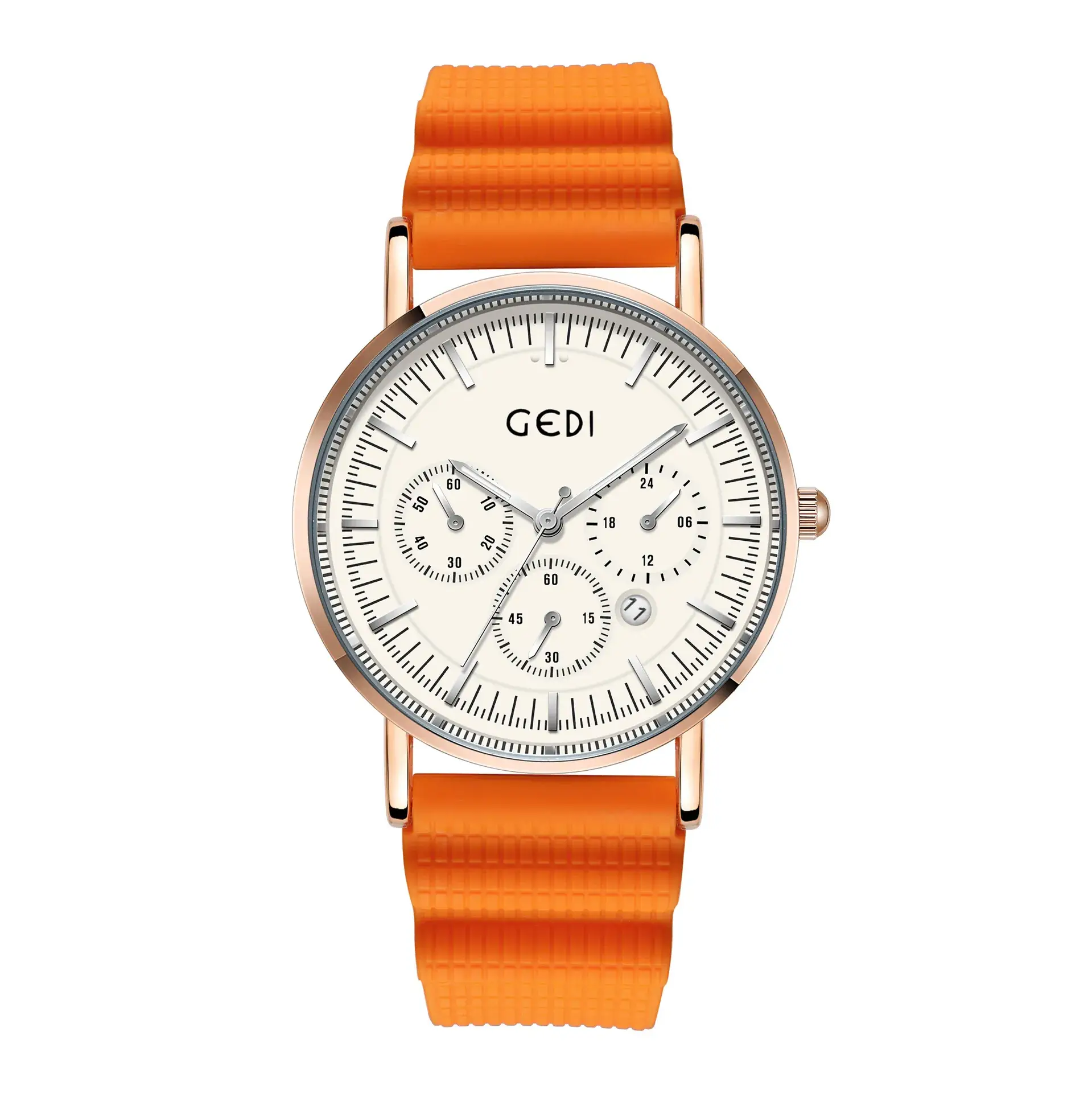 Goldie Silicone Sports Watch with Three Eyes Design - Image 5