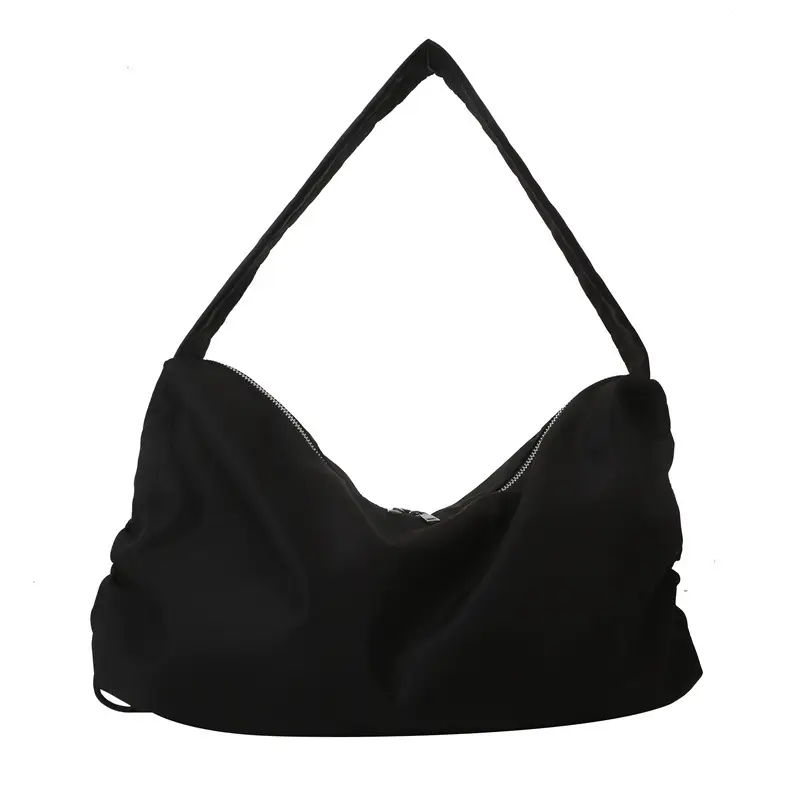 Black Nylon Shoulder Bag for Women 2024 Winter - Image 9