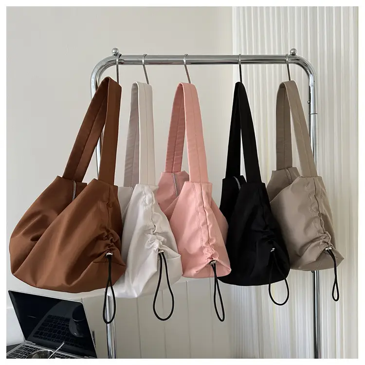 Black Nylon Shoulder Bag for Women 2024 Winter — feature 21