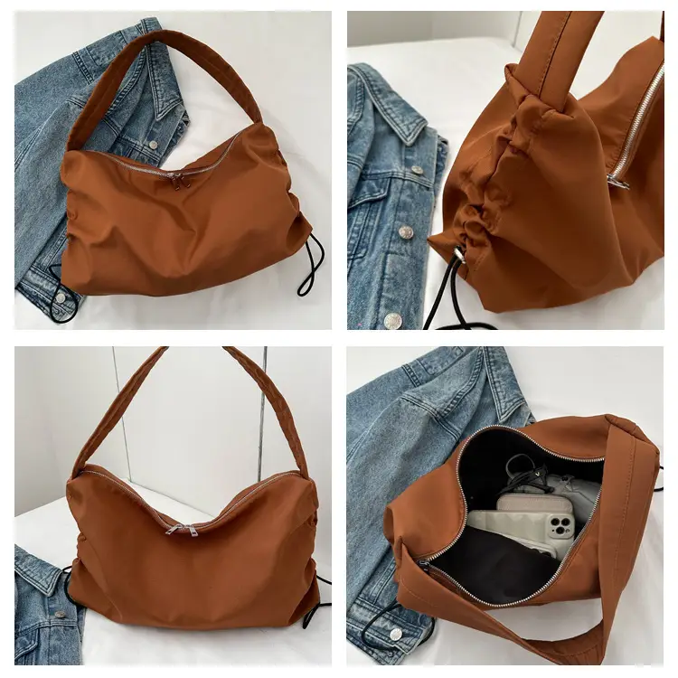 Black Nylon Shoulder Bag for Women 2024 Winter — feature 6