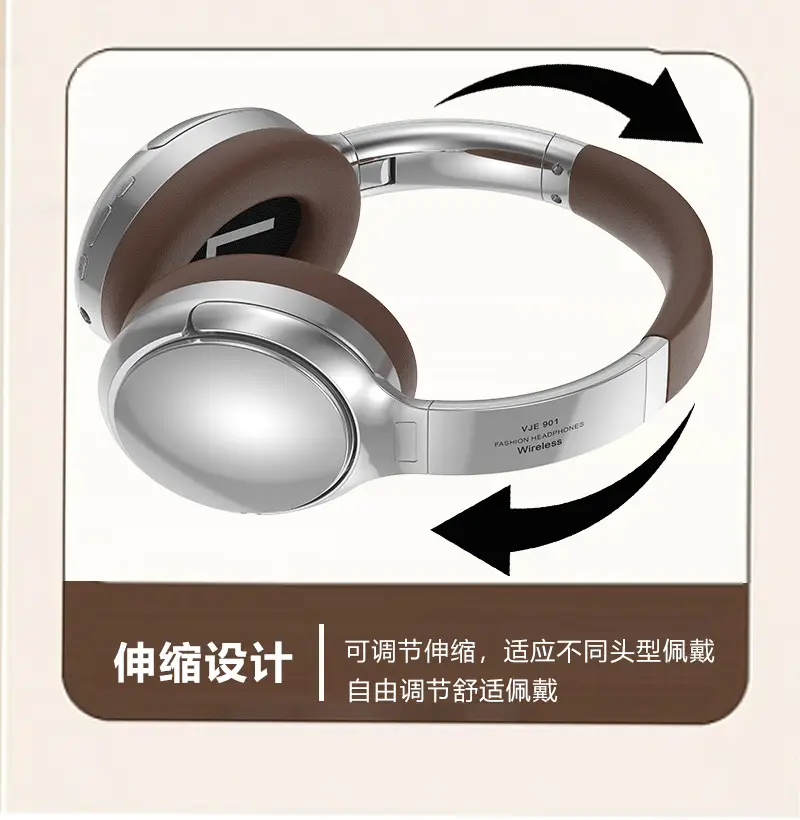 Vje901 Bluetooth Headset 5.3 Metal Universal Wireless Sports — feature 10