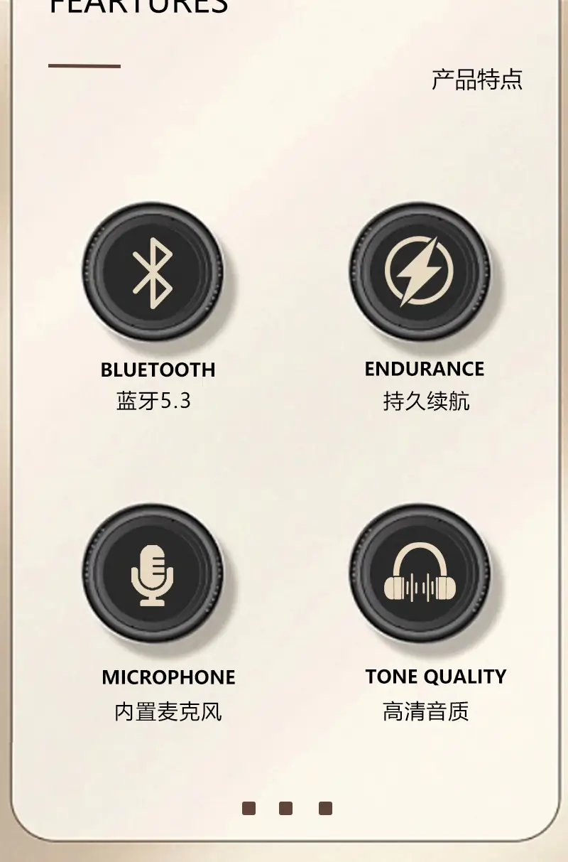 Vje901 Bluetooth Headset 5.3 Metal Universal Wireless Sports — feature 7