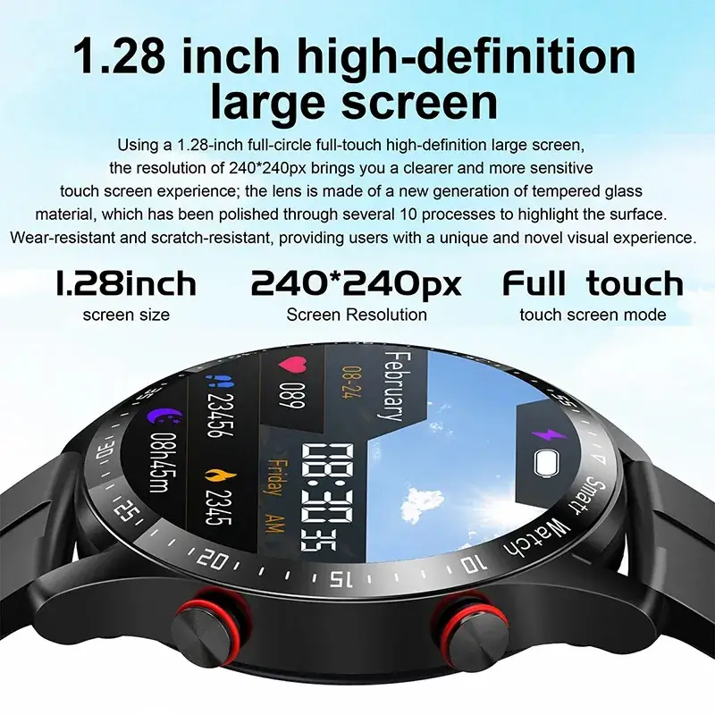 Smart Watch Ecg+Ppg Business Stainless Steel Strap