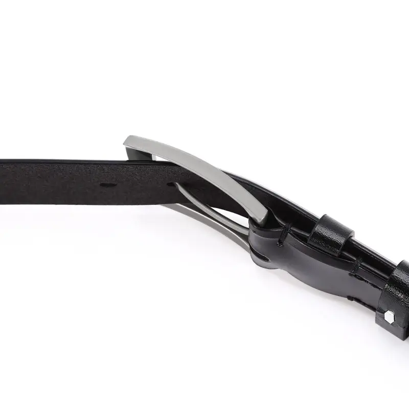 Men's PU Leather Belt with Black Buckle - Image 6