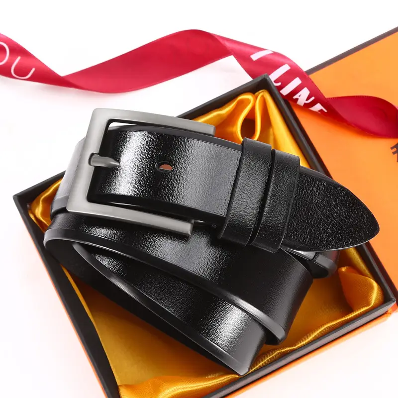 Men's PU Leather Belt with Black Buckle - Image 7