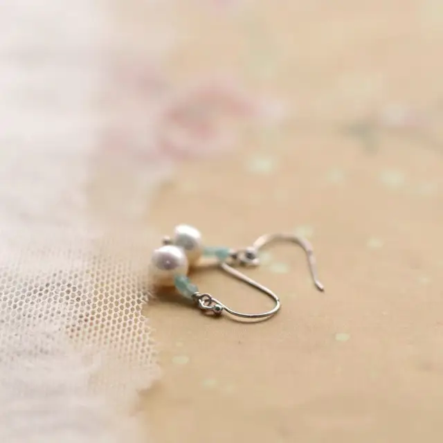 Tianhe Stone Pearl Earrings S925 Silver - Image 4