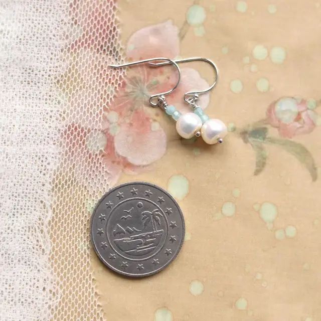 Tianhe Stone Pearl Earrings S925 Silver - Image 5