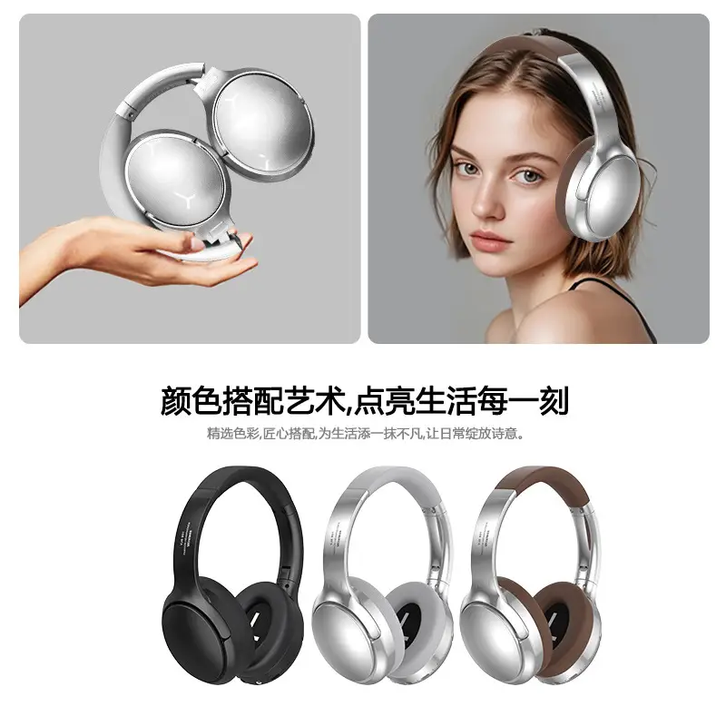 Vje901 Retro Metal Over-Ear Bluetooth Headset - Image 6