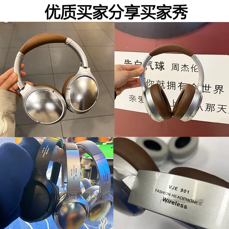 Vje901 Retro Metal Over-Ear Bluetooth Headset β feature 4