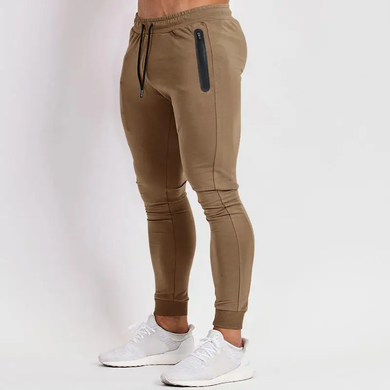 Men Grey Stretch Fitness Trousers Casual Spring Summer — feature 25