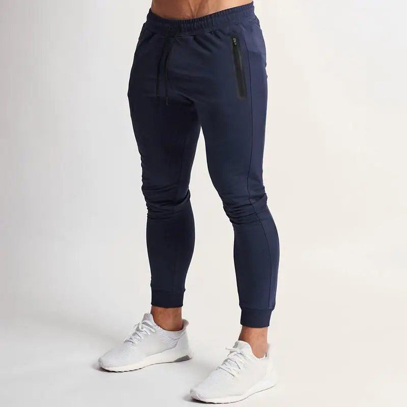 Men Grey Stretch Fitness Trousers Casual Spring Summer — feature 5