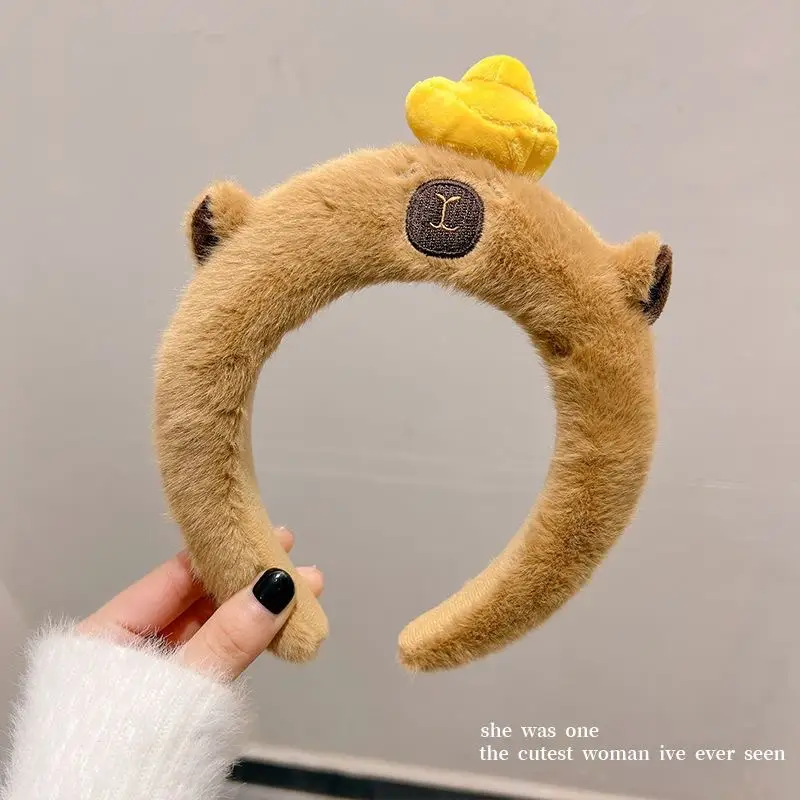 Plush Skull Top Headband for Women Cute Autumn Winter - Image 5
