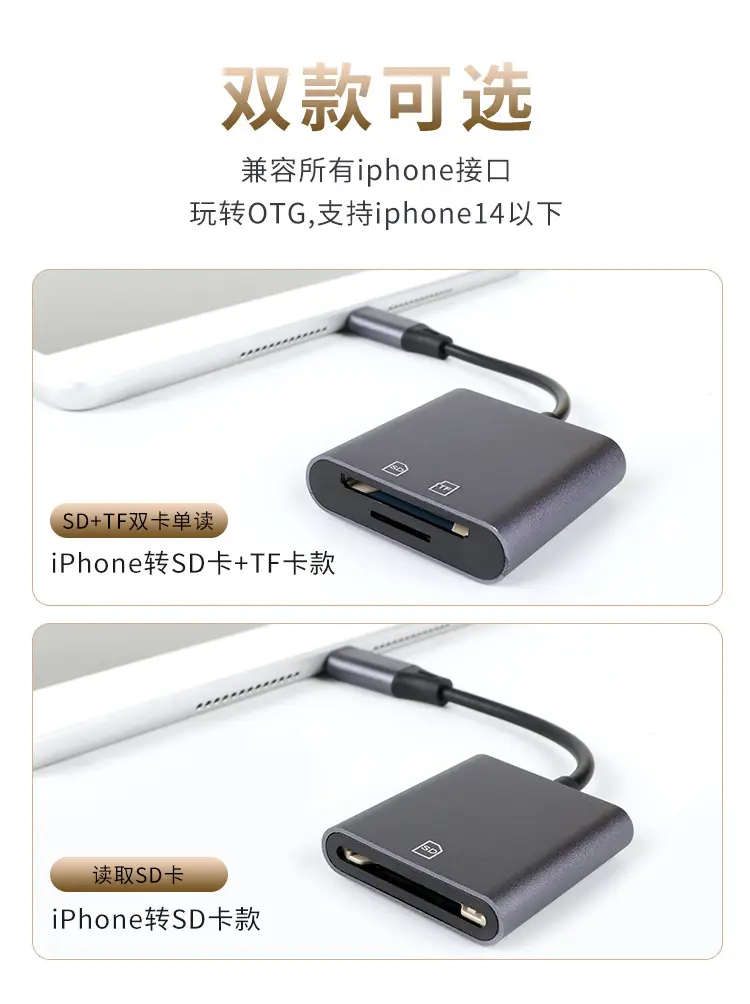 Apple iPhone Camera Tf Memory Card Reader with USB-C — feature 6