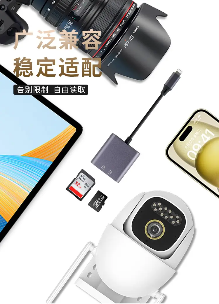 Apple iPhone Camera Tf Memory Card Reader with USB-C — feature 9