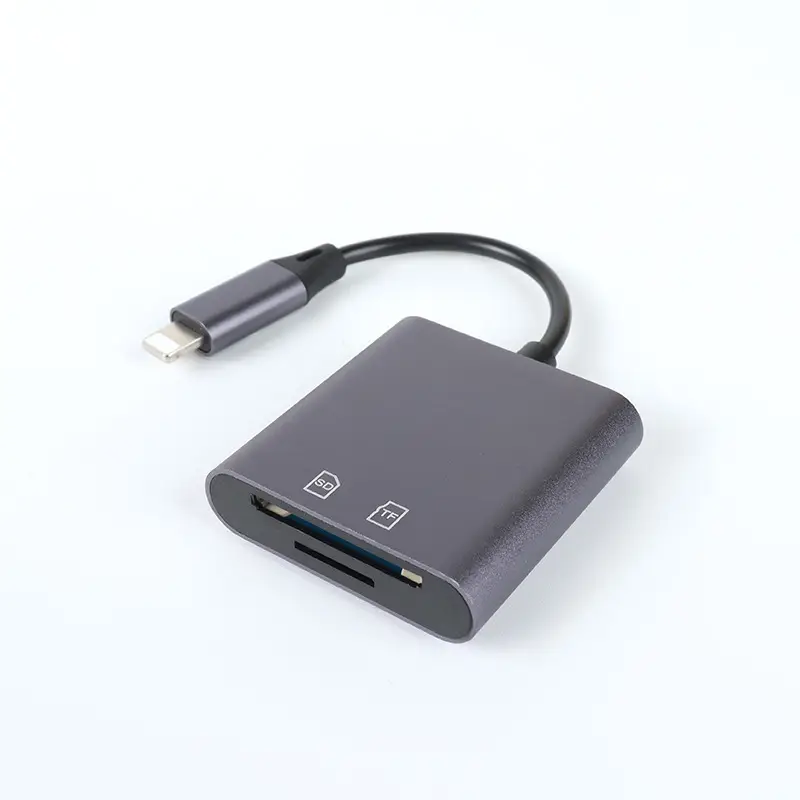 Apple (aluminum alloy) SD/TF dual card reader (bag)