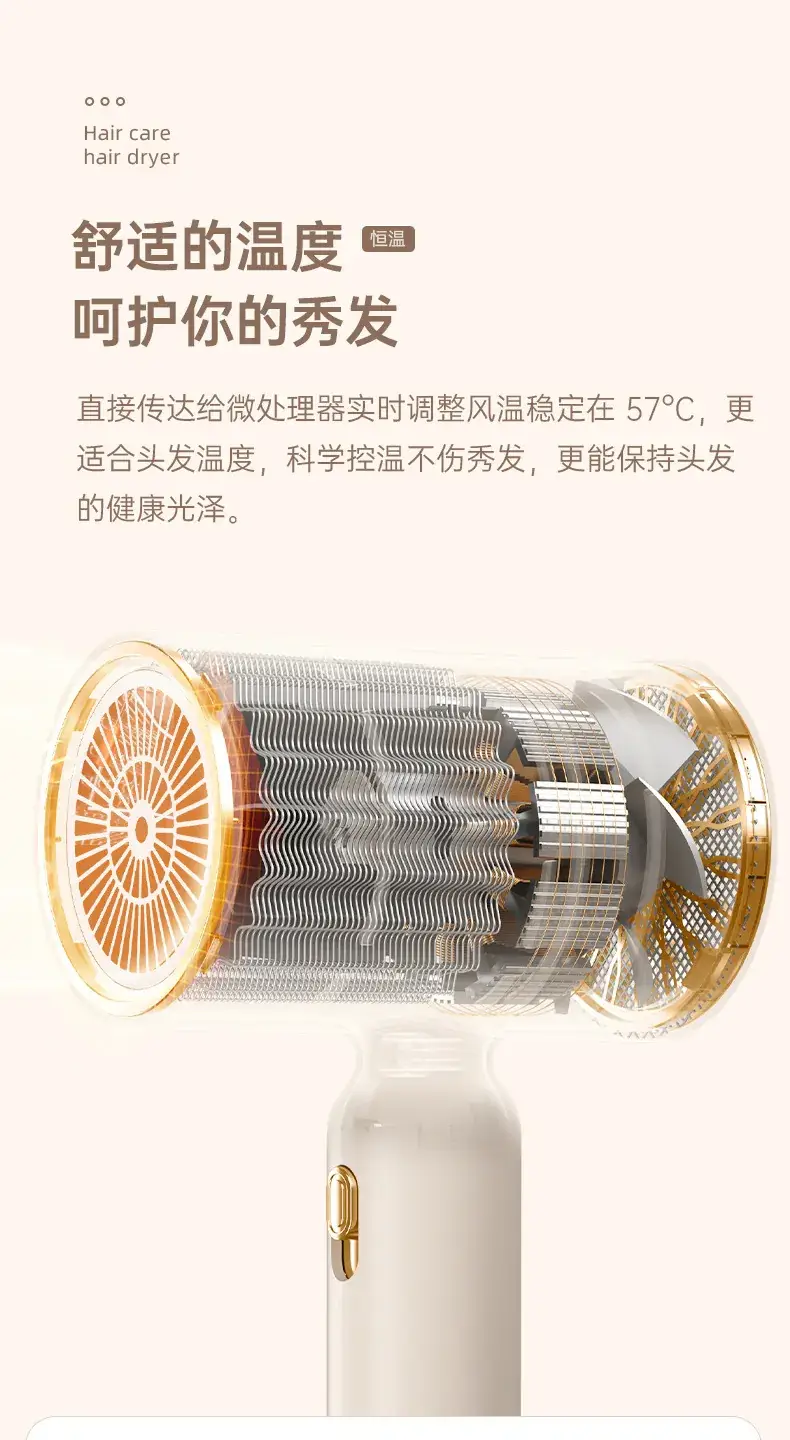 Portable Hair Dryer with Strong Wind & Blue Light — feature 15