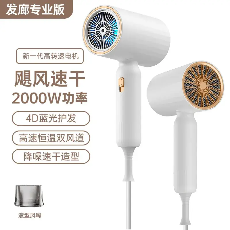 Portable Hair Dryer with Strong Wind & Blue Light - Image 3