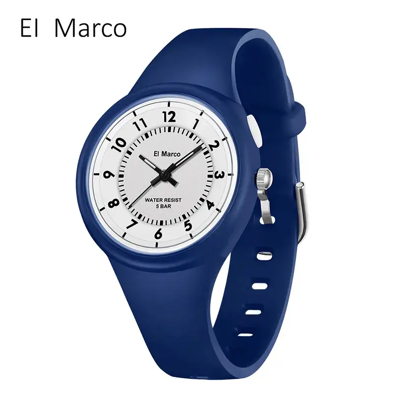 EI Marco Blue Yellow Elephant Quartz Watch for Kids - Image 11