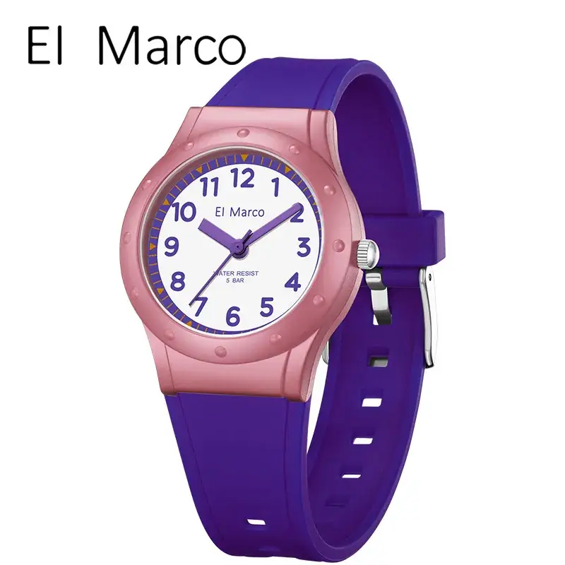EI Marco Blue Yellow Elephant Quartz Watch for Kids - Image 18