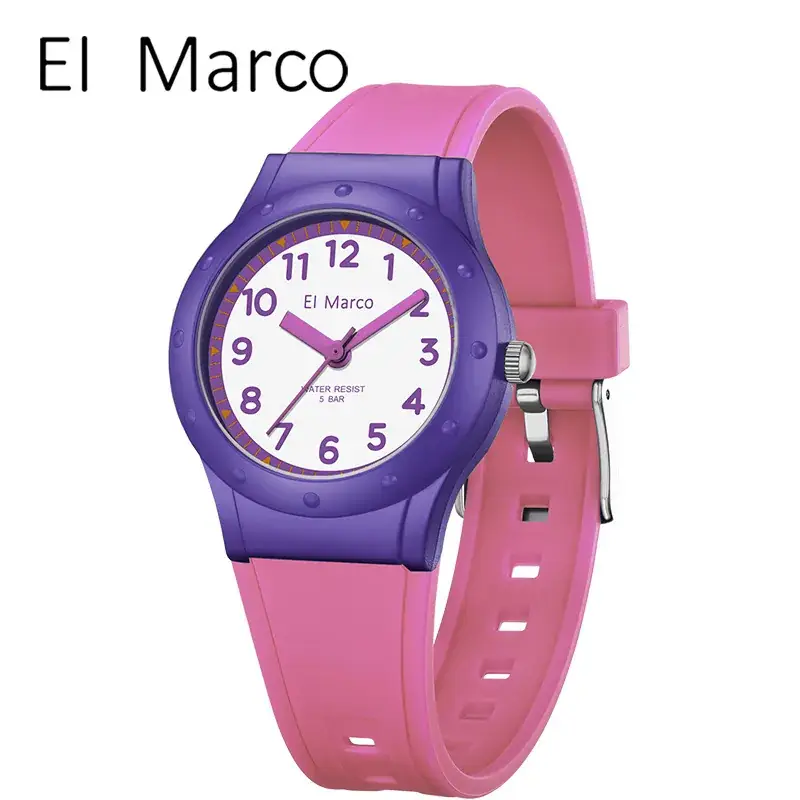EI Marco Blue Yellow Elephant Quartz Watch for Kids - Image 19
