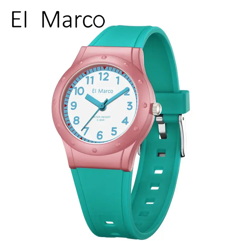 EI Marco Blue Yellow Elephant Quartz Watch for Kids - Image 20