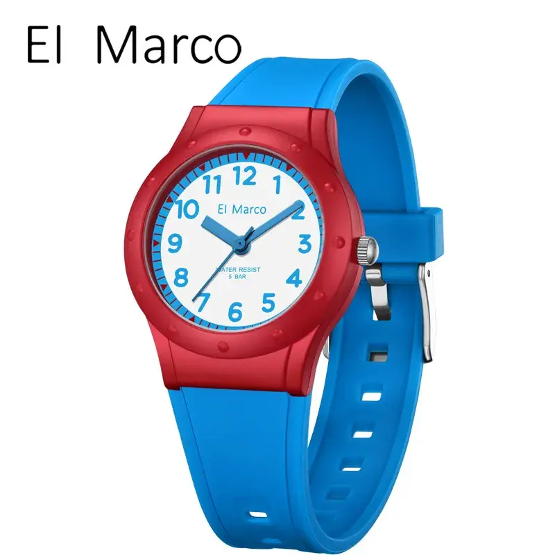 EI Marco Blue Yellow Elephant Quartz Watch for Kids - Image 22