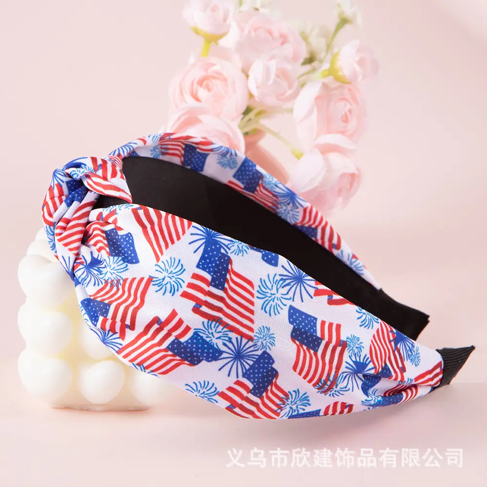 American Flag Flag Headband for Men Women Party Wear — feature 10