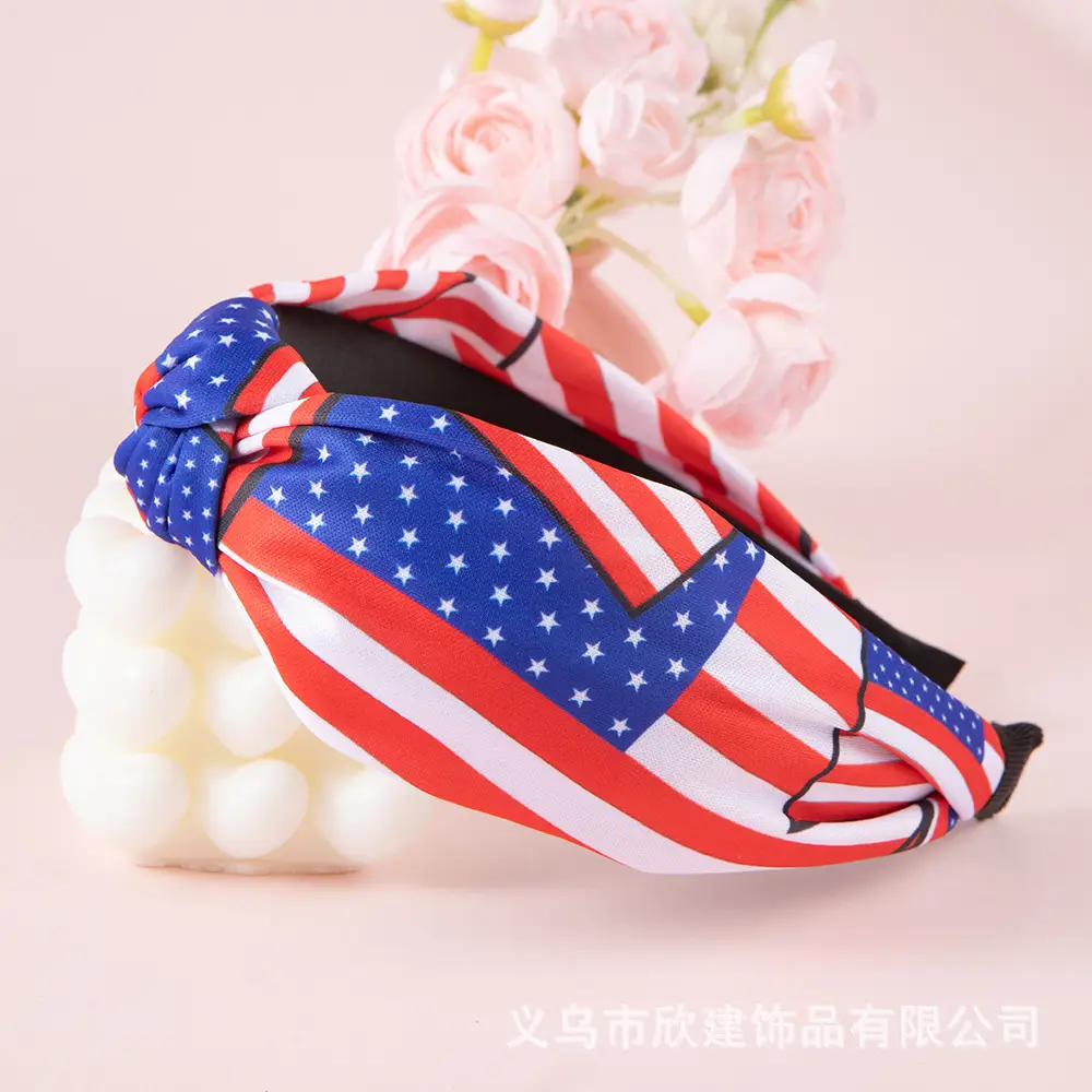 American Flag Flag Headband for Men Women Party Wear — feature 12