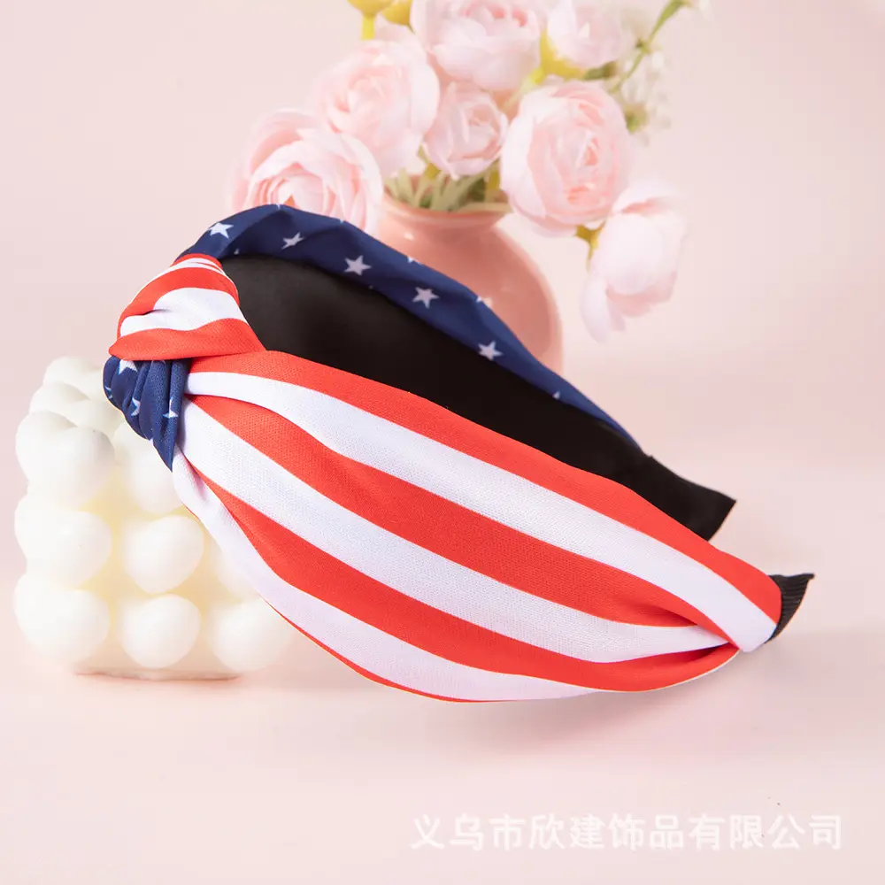 American Flag Flag Headband for Men Women Party Wear — feature 5