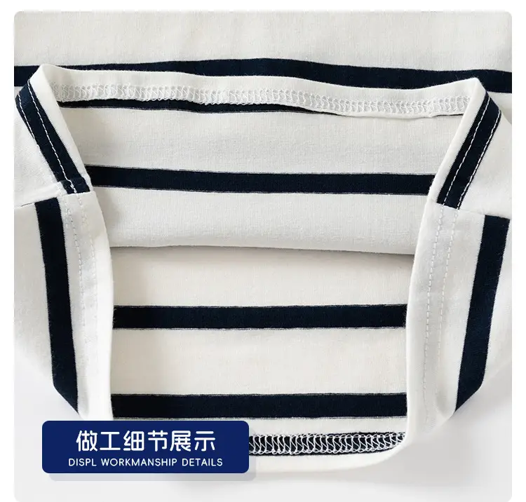 Children Striped Polo Shirt Navy White 2026 — feature 13