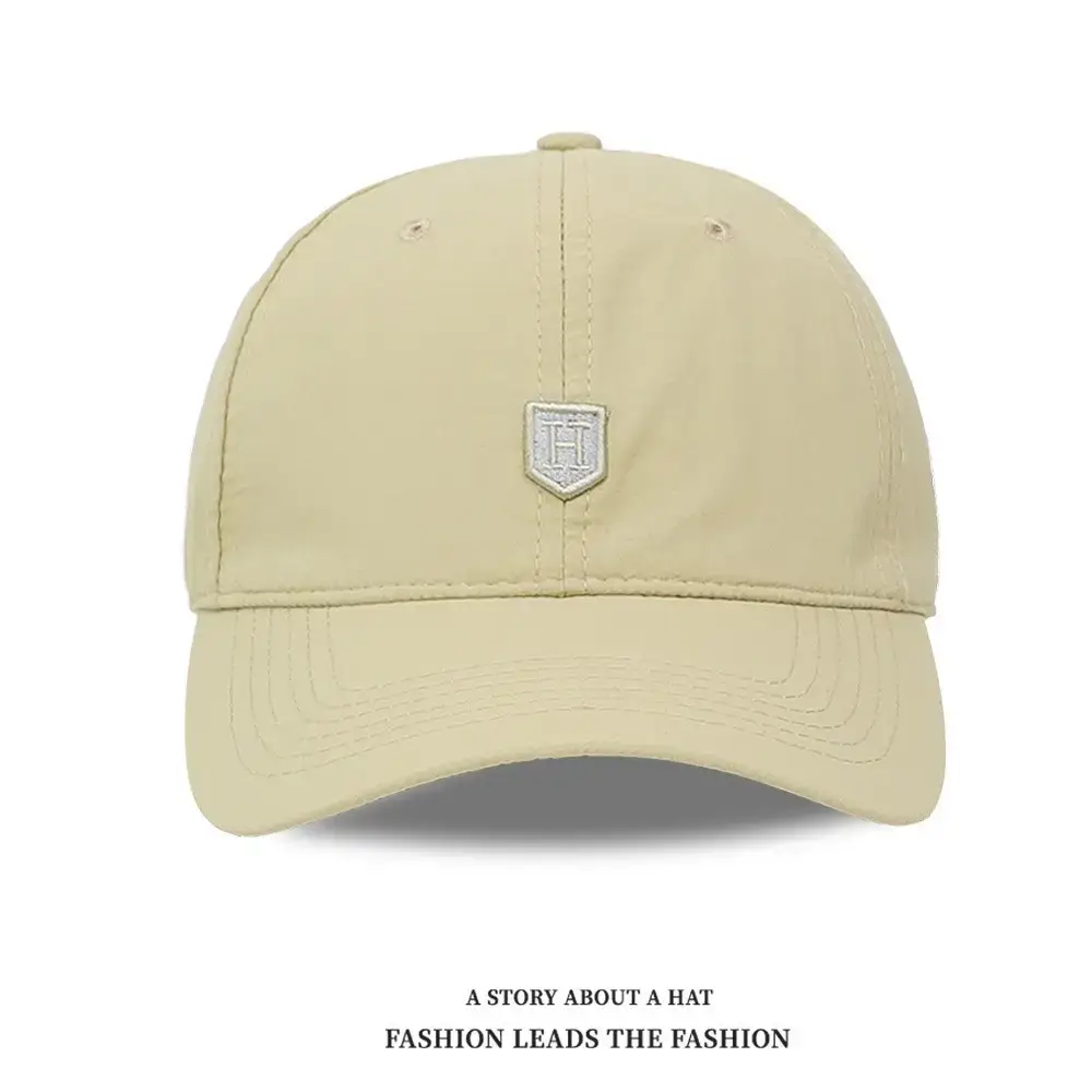 Women Beige Letter Embroidered Baseball Cap with Curved Bristles - Image 12