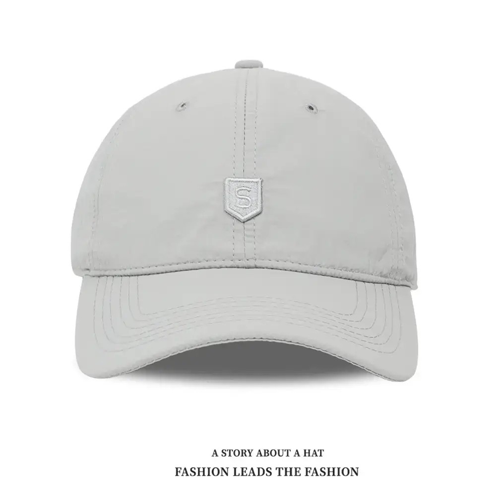 Women Beige Letter Embroidered Baseball Cap with Curved Bristles - Image 5