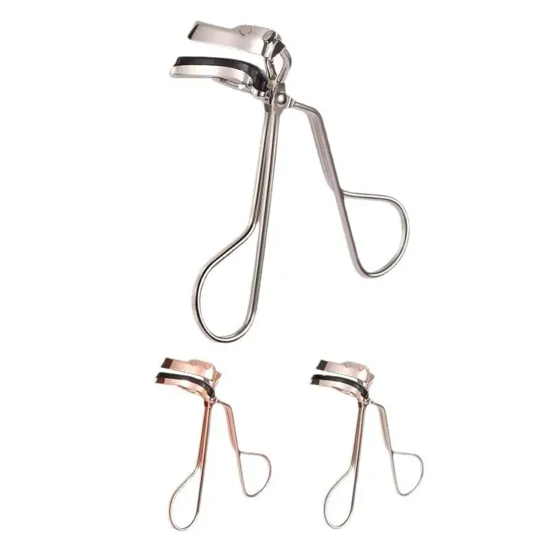 Stainless Steel Eyelash Curler with Clip & 10cm Storage Bag