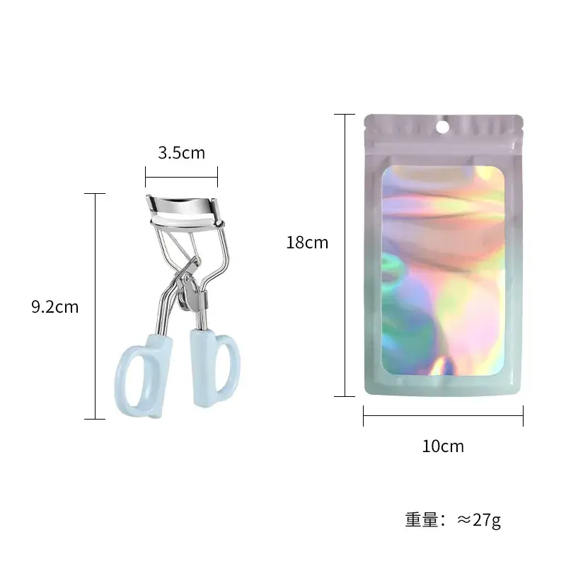 Portable Eyelash Curler with Holographic Design - Image 11