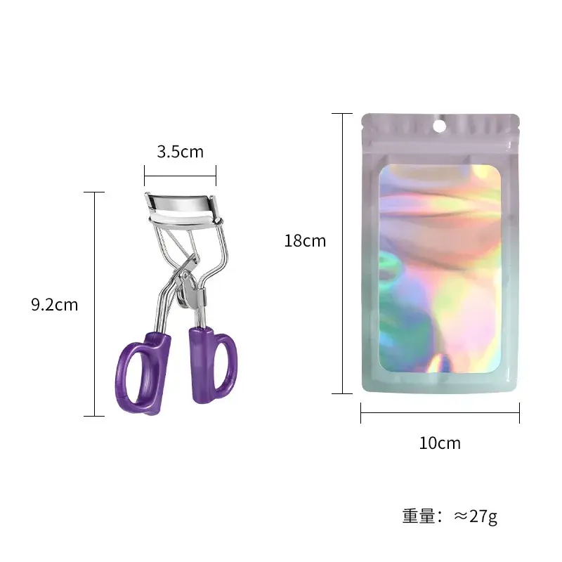 Portable Eyelash Curler with Holographic Design - Image 5