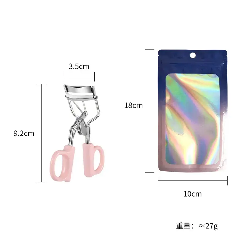 Portable Eyelash Curler with Holographic Design - Image 8