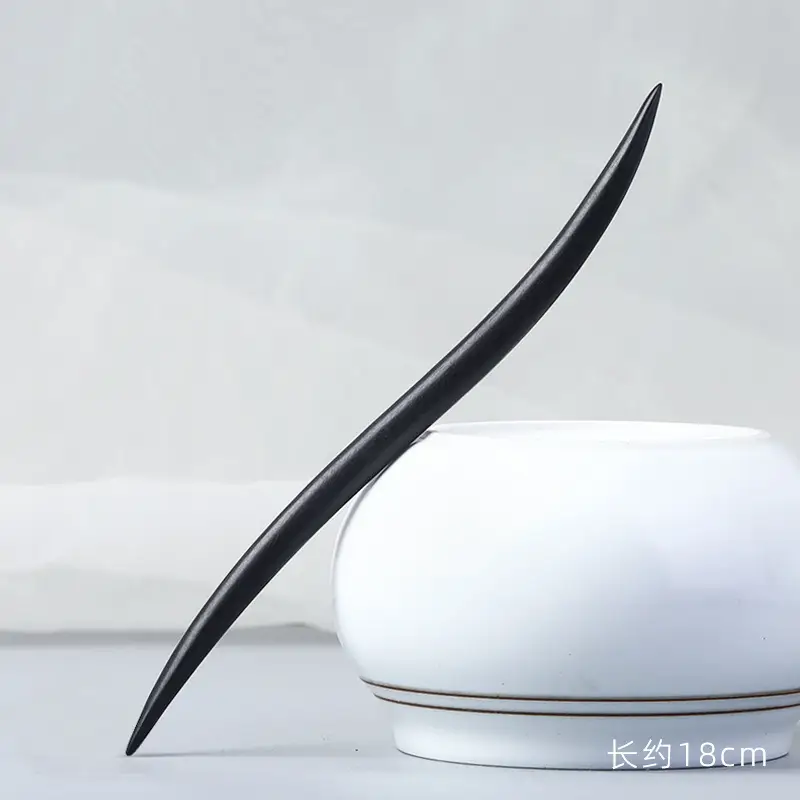 Elongated Hairpin Ancient Style Ebony Chopsticks - Image 5