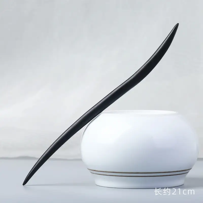 Elongated Hairpin Ancient Style Ebony Chopsticks - Image 6