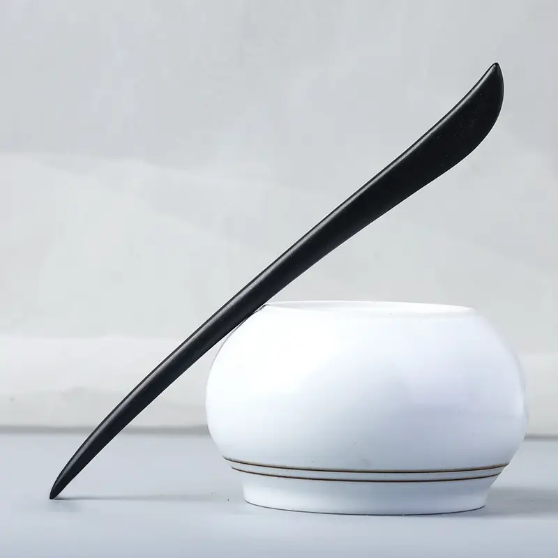Elongated Hairpin Ancient Style Ebony Chopsticks - Image 8