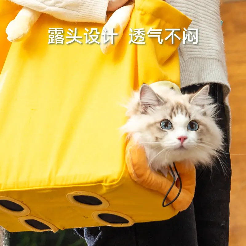 Cat Pet Backpack with Collapsible Strap