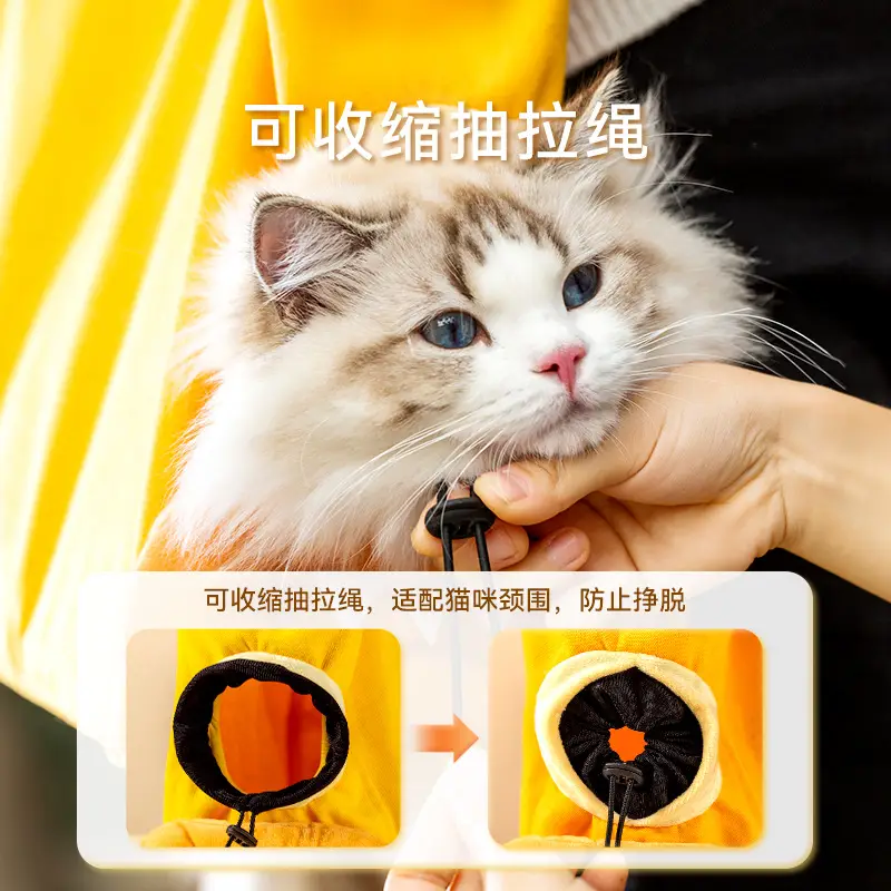 Cat Pet Backpack with Collapsible Strap
