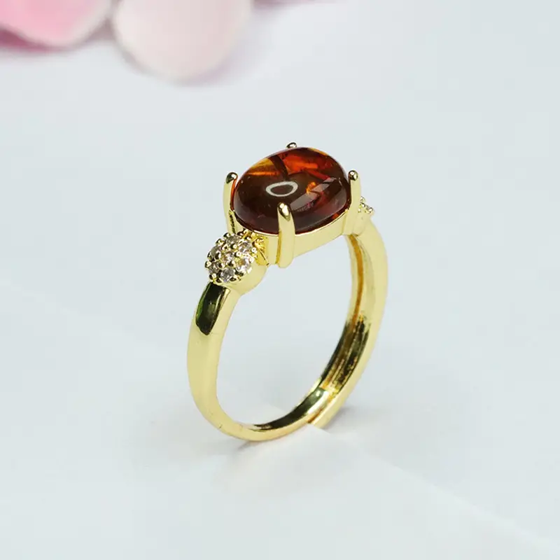 Guan Yu Natural Amber Ring for Women — feature 8
