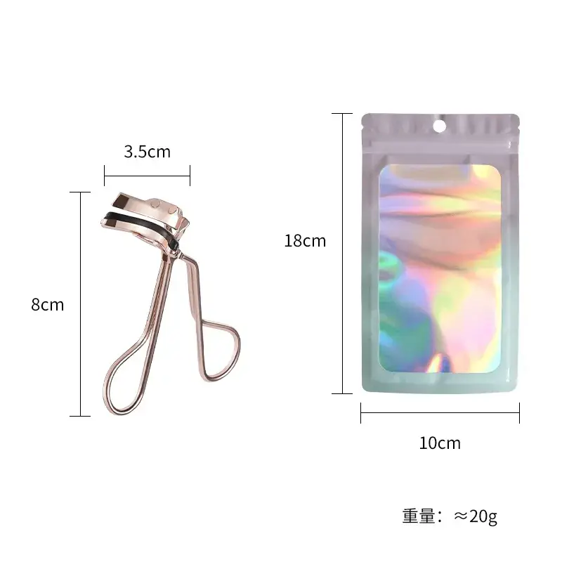 Stainless Steel Eyelash Curler 8cm Wide Angle Portable - Image 6