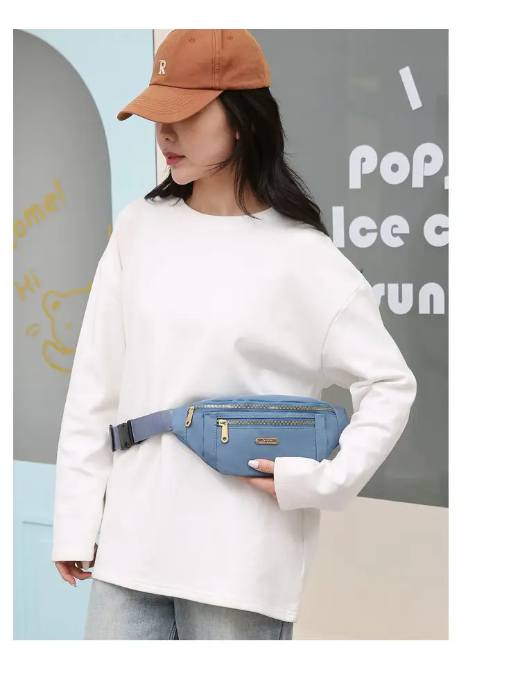 Blue Waterproof Travel Waist Bag for Men Women — feature 16