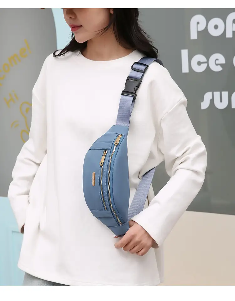 Blue Waterproof Travel Waist Bag for Men Women — feature 18